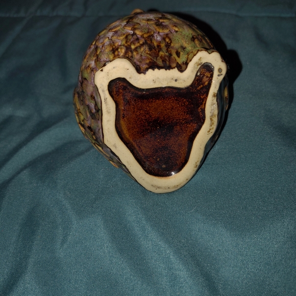 Charming Multicolor Ceramic Owl Sculpture - Picture 2 of 5